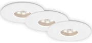 Briloner 7240-036 -ZESTAW 3xLED Łaz. oprawa wpuszcz. ATTACH LED/1,8W/230V IP44 biały