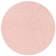 Dywan jednobarwny na filcu Nizza różowy 120 cm x 120 cm koło