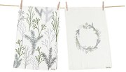 Bawełniane ścierki zestaw 2 szt. 50x70 cm Christmas Twigs – Butter Kings