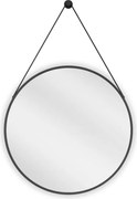 Mexen String lustro łazienkowe okragłe 60 cm, rama czarna - 9854-060-060-000-70