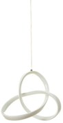Lampa geometryczna LED wisząca sufitowa AT46-1SL-Biała
