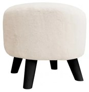 Pufa POLA BUNNY 02 kremowa/czarna ATOS