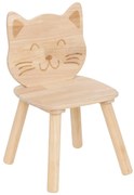 Drewniane krzesełko dla dzieci kotek CAT, 30 x 28 x 50 cm