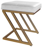Pufa ZETA LOFT taboret podnóżek podstawa złota MG39