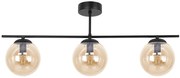 Bursztynowa potrójna lampa sufitowa w stylu loft 9X A705 L7-S10