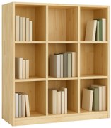 Sosnowy kwadratowy regał na książki R2-N67