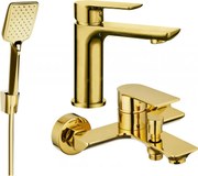 Mexen Alfa R62 zestaw wannowy, złoty - 745703R62-50