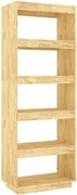 Drewniany sosnowy regał z 5 półkami D8-L37