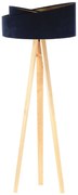 Lampa stojąca GEMSTONE granatowa/złota/sosna BPS KONCEPT