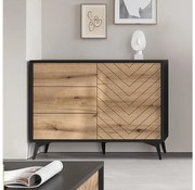 Sekretarzyk DIAMOND 77x104 cm czarny/brązowy