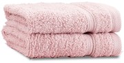 Jasnoróżowe bawełniane ręczniki frotte zestaw 2 szt. 30x30 cm Zero Twist – Catherine Lansfield