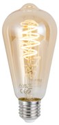 Inteligentna żarówka LED E27 z możliwością ściemniania ST64 Amber 4,9W 320 lm 2500K Zigbee