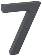 Aluminiowy numer domu 7, 3D powłoka strukturalna