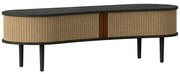 Brązowa szafka pod TV w dekorze dębu 140x40 cm Audacious – UMAGE