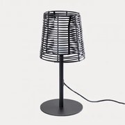 Zewnętrzna Lampa Stołowa Z Polietylenu Bissel Czarna - Sklum