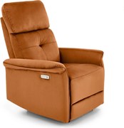 Aksamitny fotel Semir z funkcją elektrycznego rozkładania