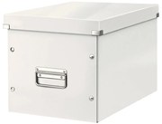 Biały kartonowy pojemnik z pokrywką 32x36x31 cm Click&amp;Store – Leitz