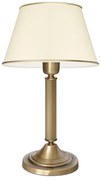Lampa stołowa z mosiądzu z abażurem L-B1B