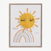 Dekoracyjny Obraz 30x40 Cm Z Teksturą Tekstylną Jamie Kids Multicolor Soft - Sklum