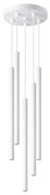 Sollux SL.1175 - Żyrandol na lince PASTELO 5xG9/8W/230V biały