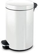Kosz z pedałem,śmietnik,ł 5l, lakierowany biały