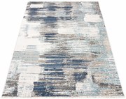 Prostokątny ciemnoszary dywan w abstrakcyjny wzór C3-P19