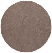 Dywan wełniany Hans Home Eleni brązowy 120 cm x 120 cm koło