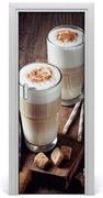 Naklejka na drzwi samoprzylepna Kawa latte