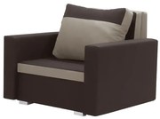 Fotel rozkładany z funkcją spania ASTO3 Brązowy/Beżowy