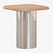 Kwadratowa Szafka Nocna 40x40 Cm Merieines Naturalna & ↑50 Cm - Sklum