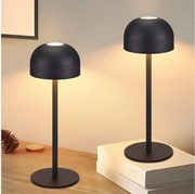 NETTLIFE 2 sztuki bezprzewodowych lamp stołowych LED: ściemnialna lampa stołowa dotykowa z 3 temperaturami barwowymi i portem USB