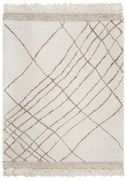 Kremowy dywan z mieszanki wełny tkany ręcznie 120x170 cm Astera Linear – Flair Rugs