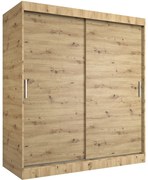 Szafa przesuwna 180 cm dąb artisan E2-D95