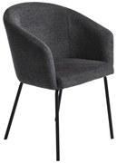 Ciemnoszare krzesło Easton – Unique Furniture