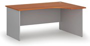 Narożne biurko PRIMO GRAY, 160x120 cm, prawe, szary/czereśnia