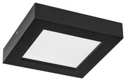 Czarny Panel LED z drewna plafon 24W lampa sufitowa 25x25x5H cm