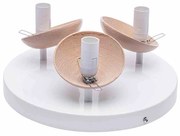 Lampa sufitowa potrójna, krótka SFERA WOOD 3xE14