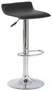 Krzesło barowe 84x40 cm czarne/chrom
