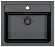 ALVEUS 1148162 - Zlew kuchenny ATROX 59x50 cm granit/czarny