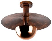 Lampa sufitowa w kolorze miedzi z metalowym kloszem ø 38 cm Kurt – Opviq lights