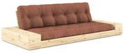 Ceglasta rozkładana sofa 244 cm Base – Karup Design