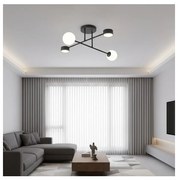 Przysufitowy żyrandol HOLON 2xG9/8W/230V + 2xGX53/12W czarny