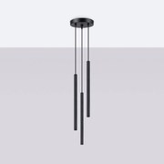 Lampa wisząca ARCHE 3P czarna SOLLUX  LIGHTING