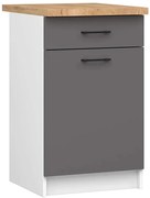 Szara nowoczesna dolna szafka kuchenna G3-K81