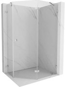 Mexen Lunar kabina prysznicowa pięciokątna uchylna prawa 100 x 90 cm, transparent, chrom - 831-100P-090L-01-00-P