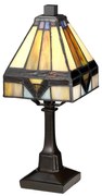 Elstead QZ-HOLMES-TL - Lampa stołowa Tiffany HOLMES 1xE14/25W/230V