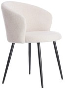 Kremowe metalowe fotele jadalniane zestaw 2 szt. Radaja – Light &amp; Living