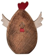 InDecor Wielkanocny kurczak z drewna mango, 21 x 3x 30 cm, L