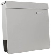 Rottner Skrzynka pocztowa na listy KENSINGTON inox, 370 x 370 x 105 mm, ze stali nierdzewnej