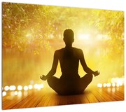 Obraz na szkle - Medytacja (70x50 cm)